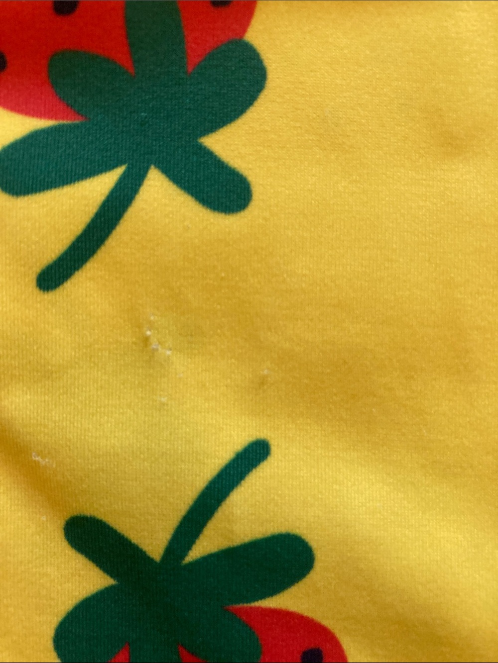Hanna Andersson Yellow Top with Red Strawberry Motif - Picture 3 of 5